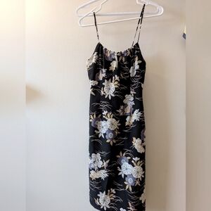 Vintage Floral Spaghetti Strap Dress